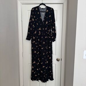 Floral Black Maxi Dress